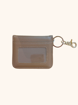 Vegan Leather ID Wallet in Brown
