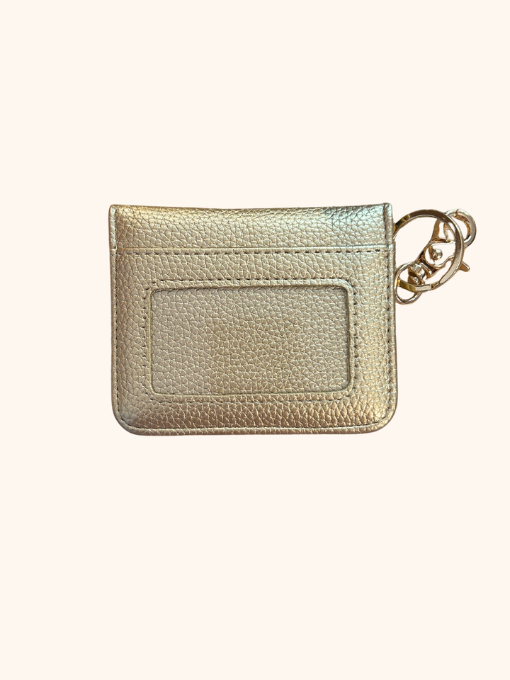 Vegan Leather ID Wallet in Champagne