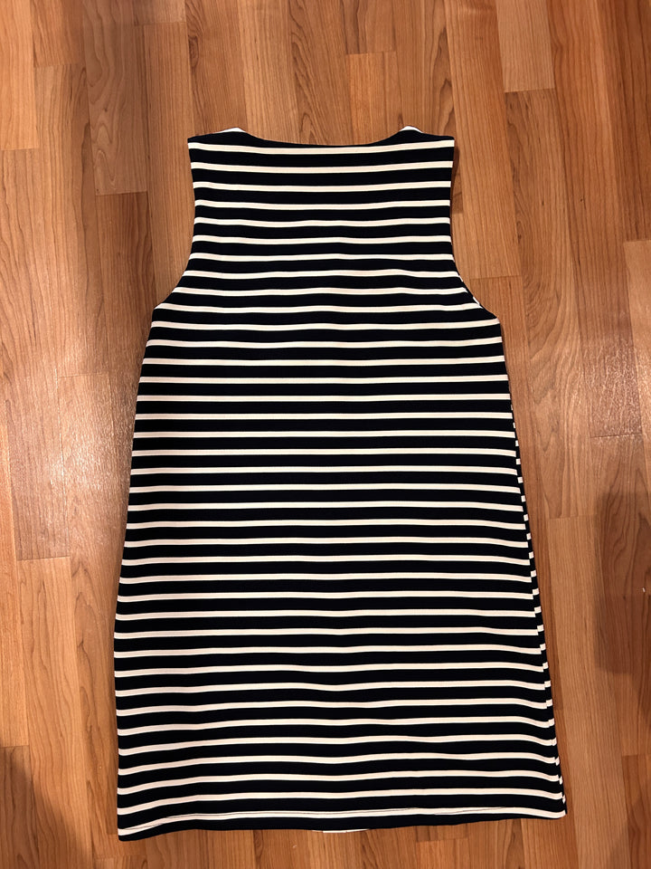 Navy Stripe Sleeveless Dress
