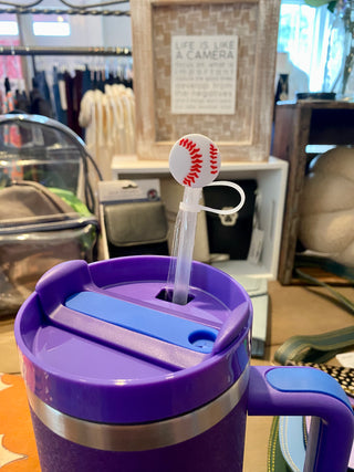 Straw Cover "Baseball"