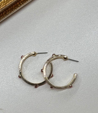 Show Me The Color! Pink Enamel Earrings