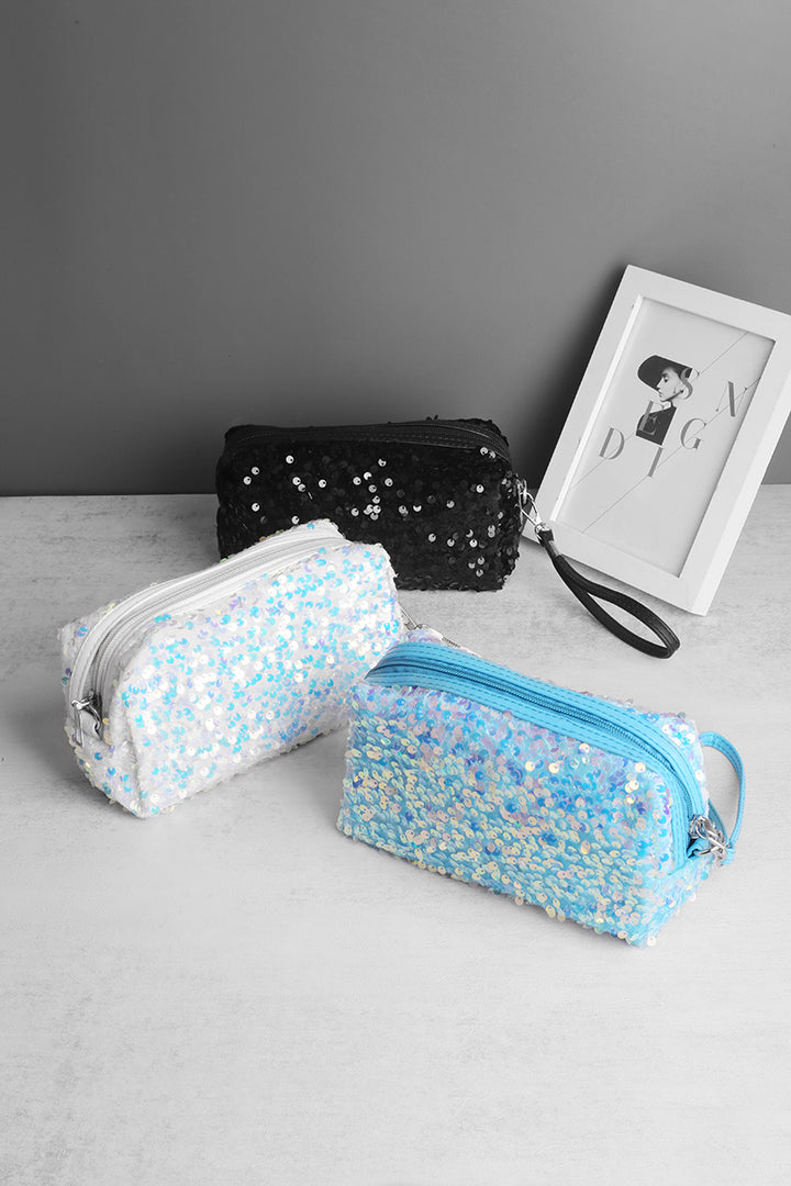 Colorful Sparkling Sequin Cosmetic Bag