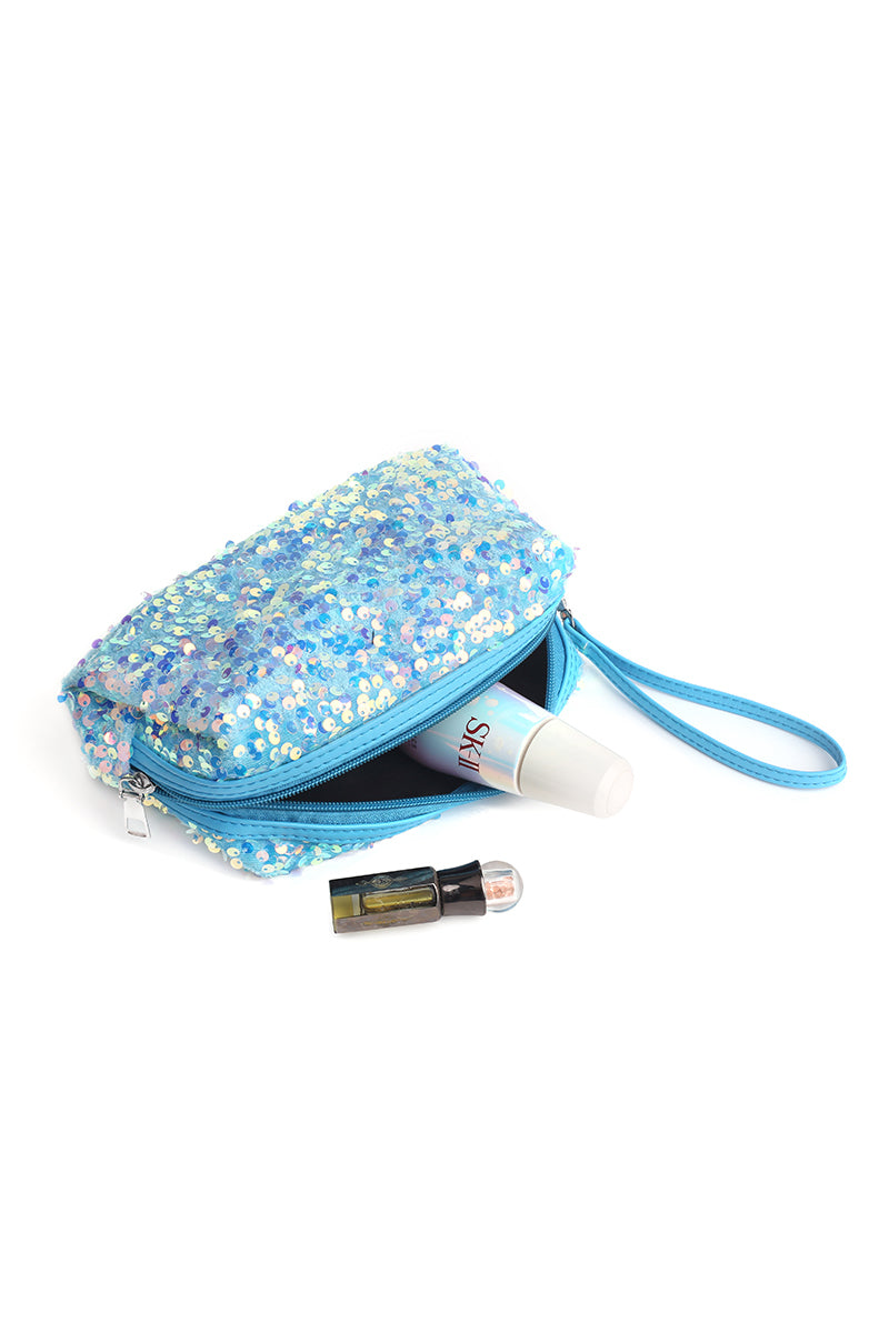 Colorful Sparkling Sequin Cosmetic Bag