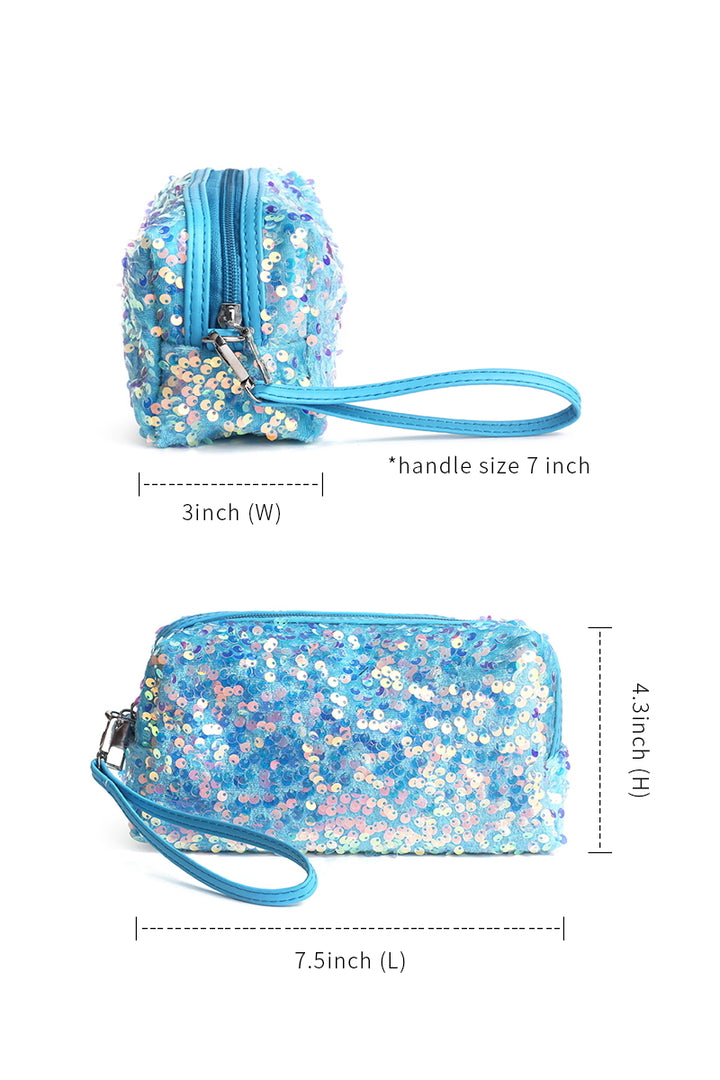 Colorful Sparkling Sequin Cosmetic Bag