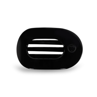 Teleties Flat Round Hair Clip- Black