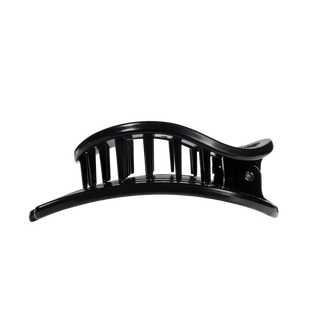 Teleties Flat Circle Hair Clip- Jet Black