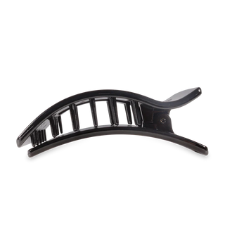 Teleties Flat Rectangle Hair Clip- Jet Black