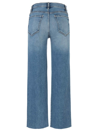 Avery High Rise Straight Leg with Raw Hem