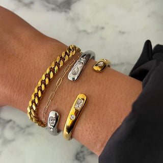 Jordan Bangle in Silver