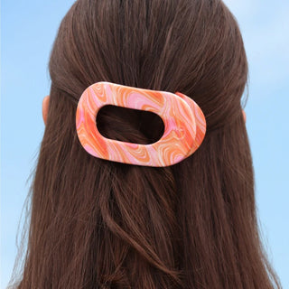 Teleties Flat Round Hair Clip- Just Keep Swimming