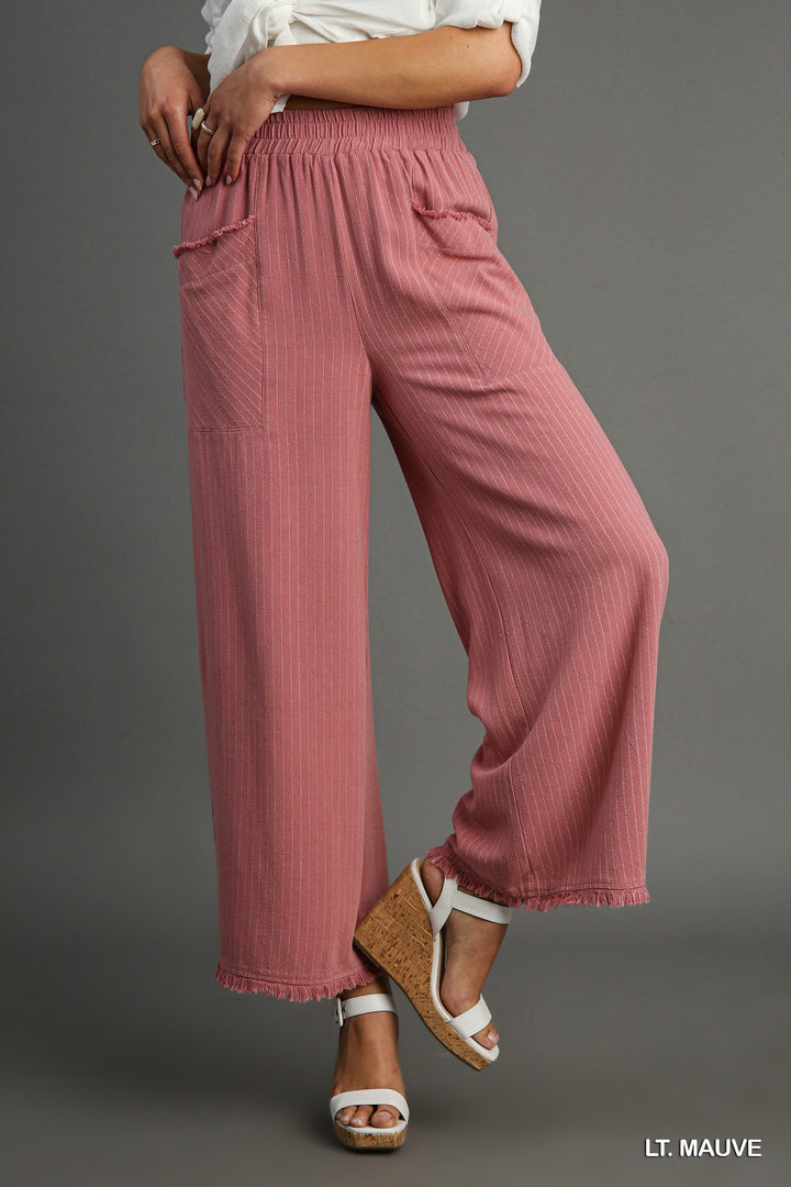 Striped Wide Leg Pants