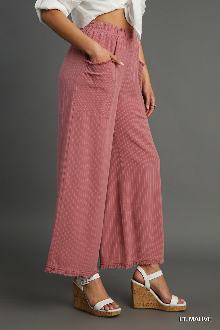 Striped Wide Leg Pants