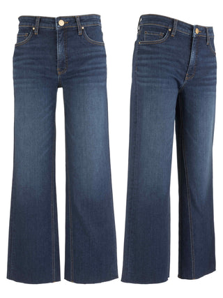 Pair of blue jeans on a white background