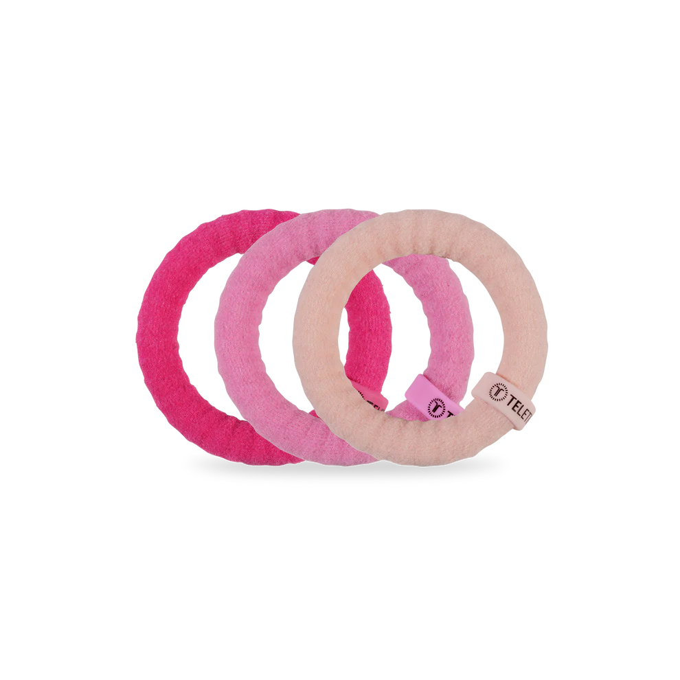 Small Nylon Hair Ties- Kiss &amp; Tell