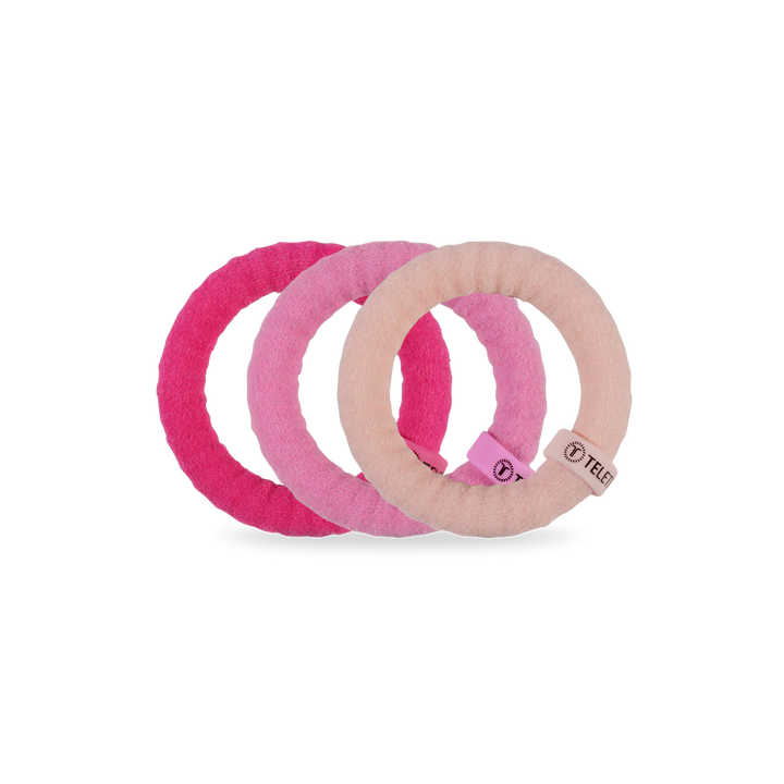 Small Nylon Hair Ties- Kiss &amp; Tell