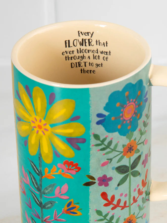 Natural Life Latte Mug- Every Flower 16oz