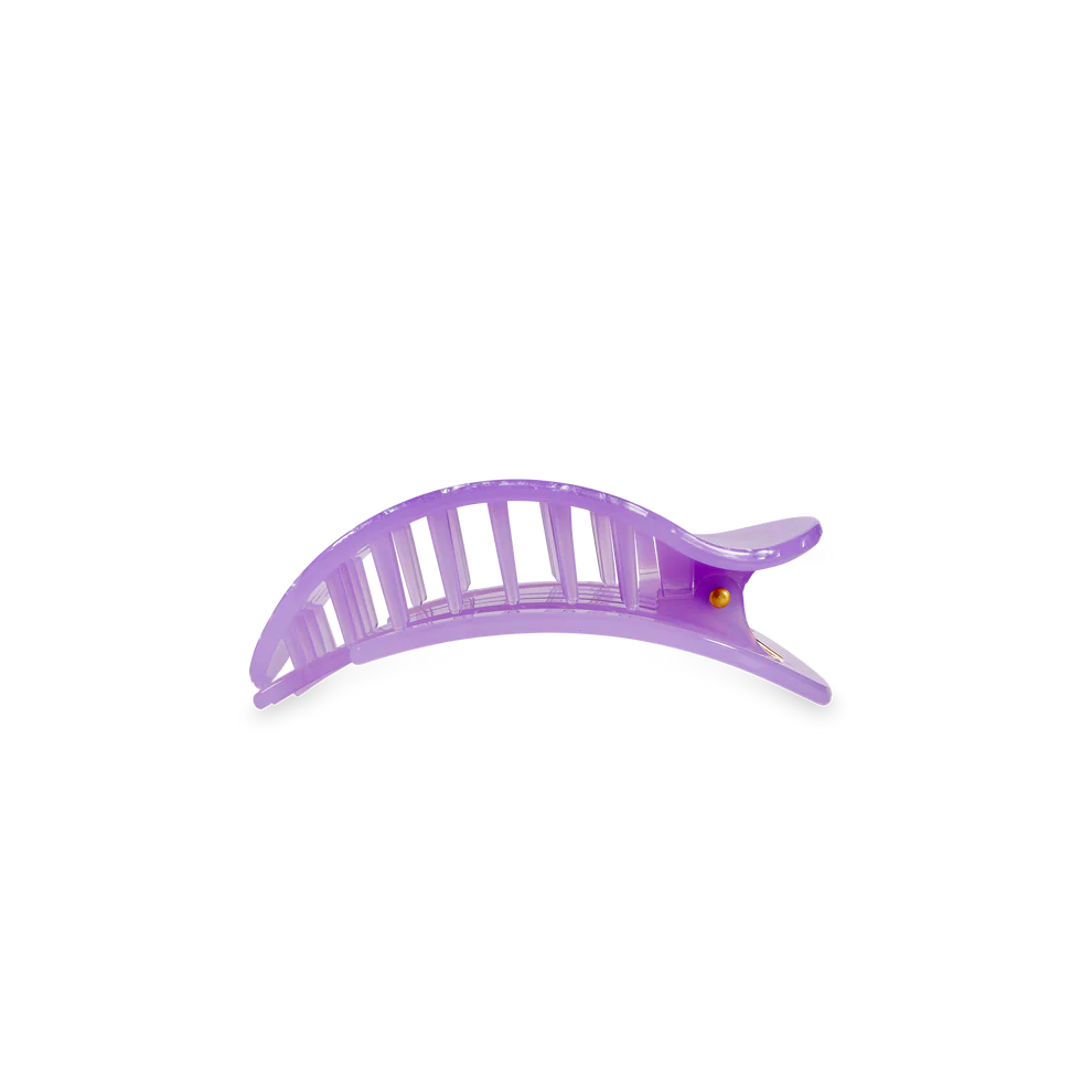 Teleties Flat Round Hair Clip- Lavender Mist