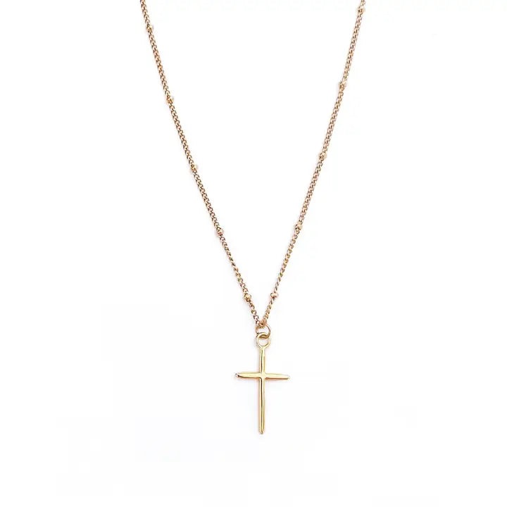 Gold Cross Waterproof Necklace