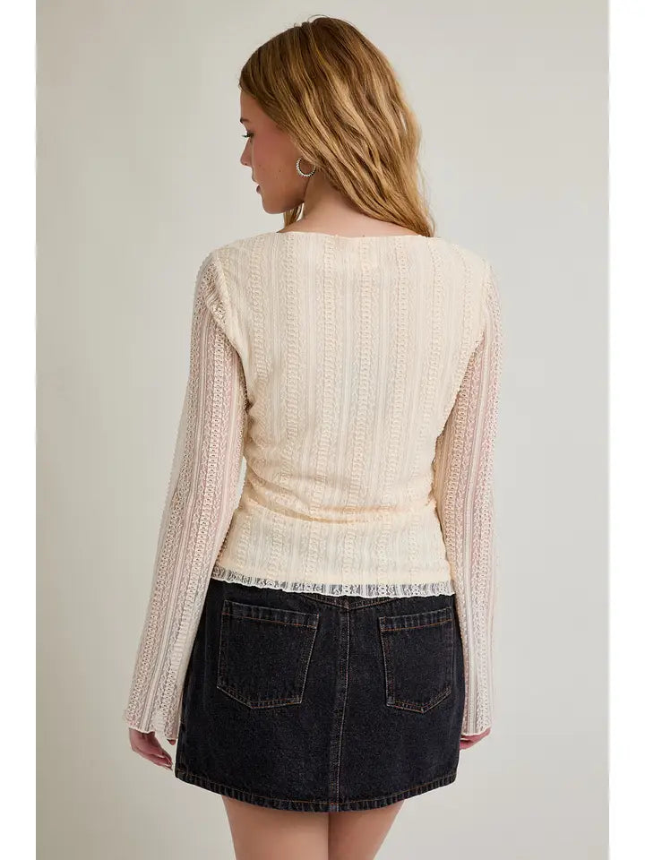 Long Sleeve Top in Lace