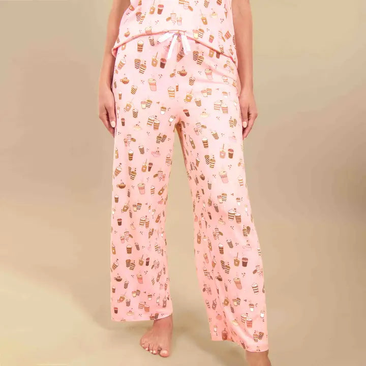 Pink Coffee Lovers Pajamas