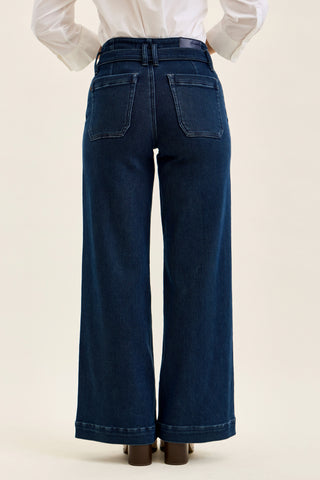Judy Blue High Waist Lux Retro Wide in Nightfall Blue