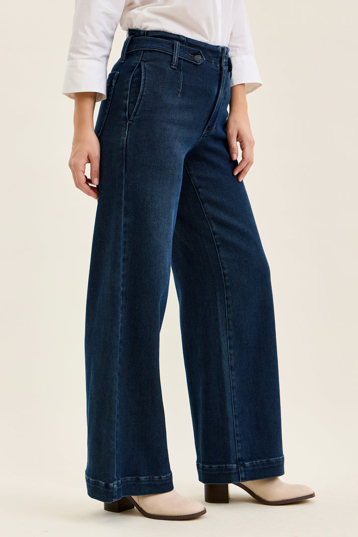 Judy Blue High Waist Lux Retro Wide in Nightfall Blue