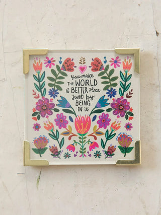 Corner Magnet Keepsake- Make the World Better