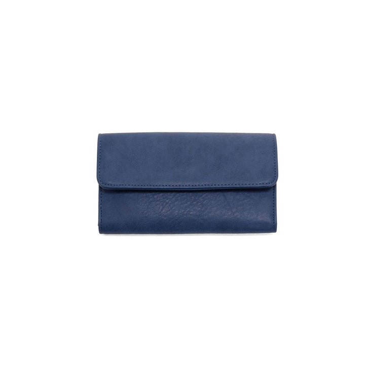 Blue wallet on a white background