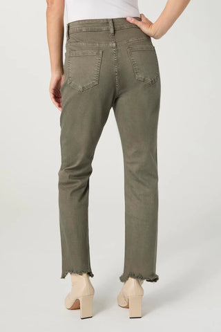 Marky Cutout Ankle Pant in Olive