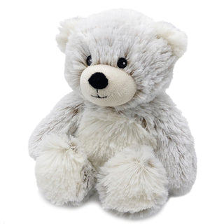 Plush teddy bear on a white background