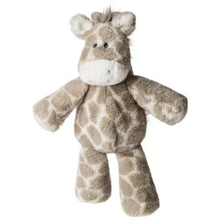 Stuffed toy shaped like a giraffe