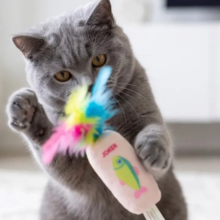 Meowjong Tiles Catnip Toys with Feathers