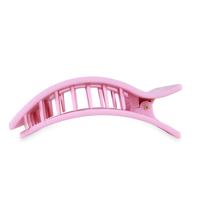 Teleties Flat Rectangle Hair Clip- Merry Pinkmas