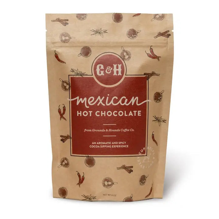 G&H Mexican Hot Chocolate packaging on a white background