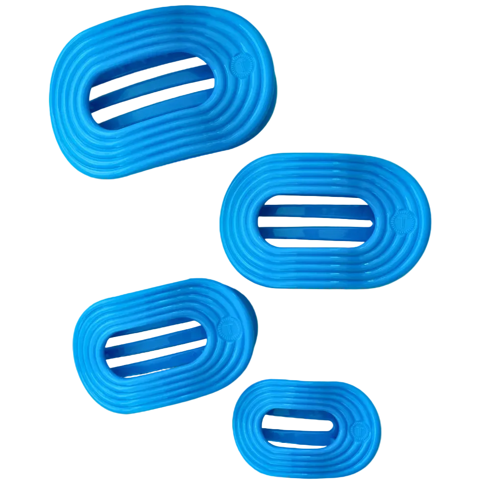 neon blue flat hair clips 