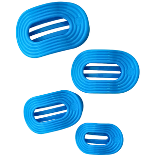 neon blue flat hair clips 