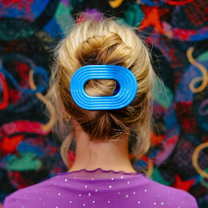 Teleties Flat Round Hair Clip- Miami Vice