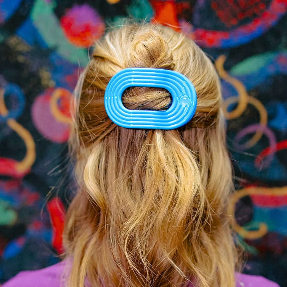 Teleties Flat Round Hair Clip- Miami Vice