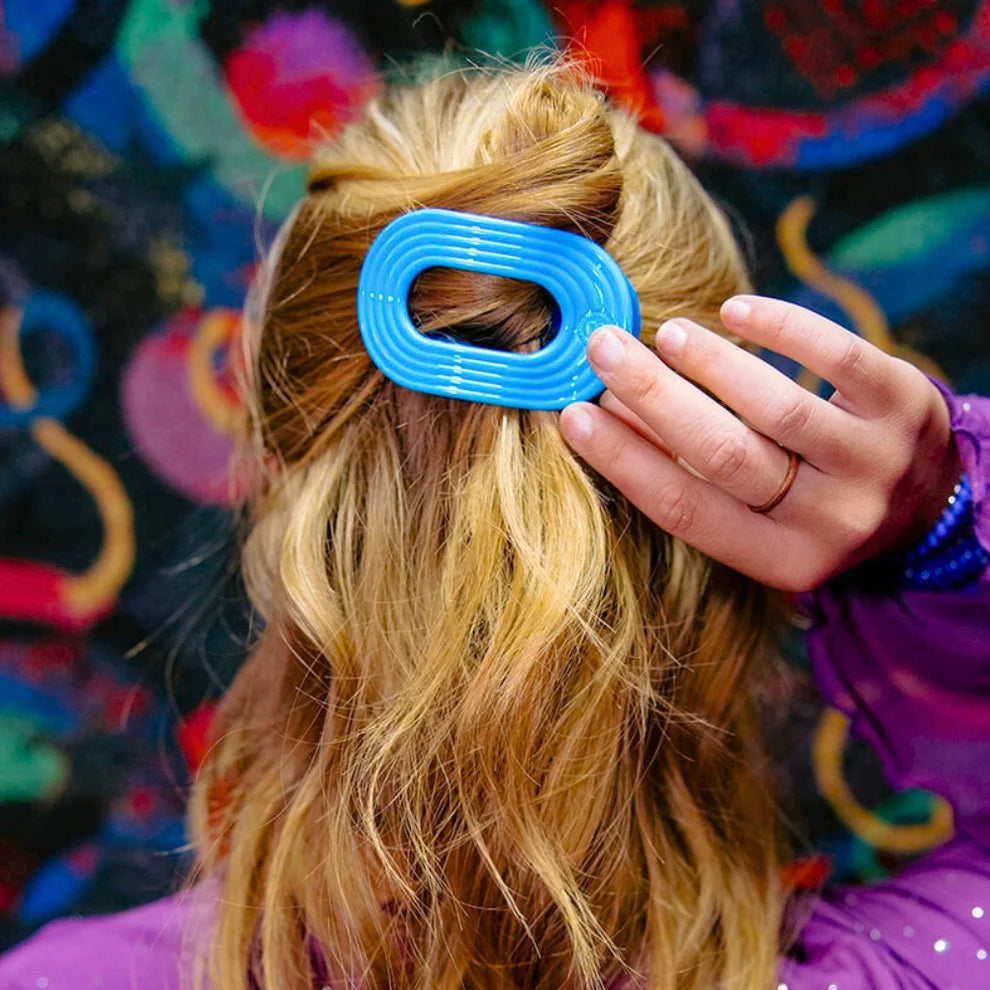 Teleties Flat Round Hair Clip- Miami Vice