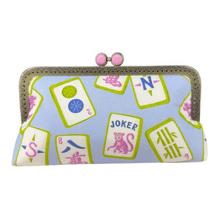 Handmade Midi Clutch Purse- Mahjong Mischief