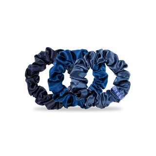 Large Teleties Silk Scrunchies- Midnight Rain