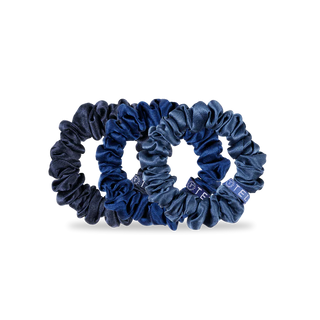 Small Teleties Silk Scrunchies- Midnight Rain