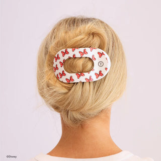 Teleties- Minnie Mouse Loves Her Bows! Flat Round Hair Clip