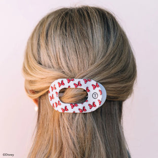 Teleties- Minnie Mouse Loves Her Bows! Flat Round Hair Clip