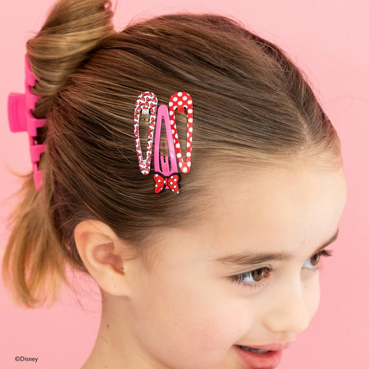 Teleties- Minnie Mouse Snap Clips