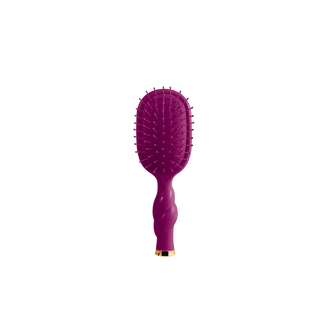 berry colored mini hair brush