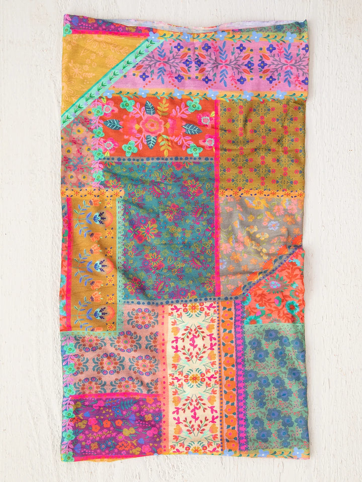 Full Boho Bandeau Headband in Multicolor Patchwork