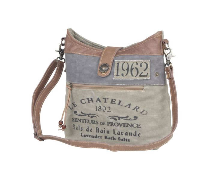 Myra Bag Psychedelic Gray Shoulder Bag
