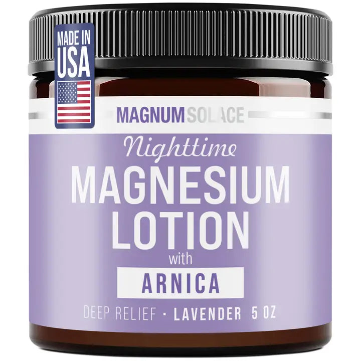 purple Magnesium lotion jar 