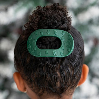 Teleties Flat Round Clip- O Christmas Tree